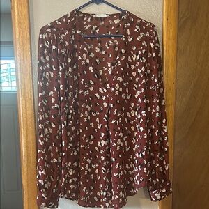 Lush XL Maroon Blouse